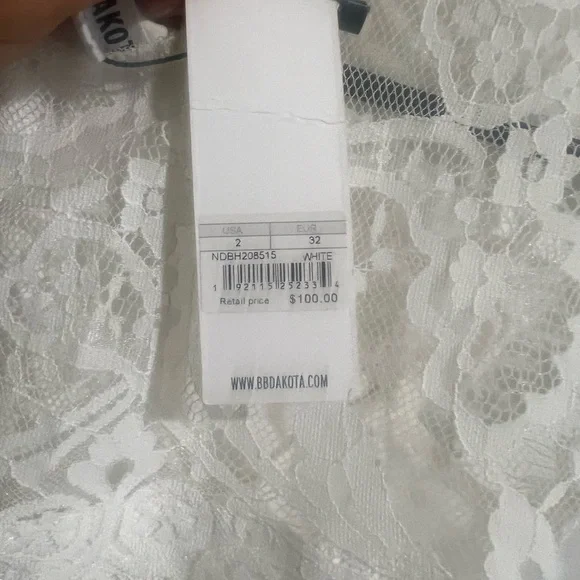 BB Dakota Jayce Lace Shealth Cocktail white Dress - Picture 7 of 12